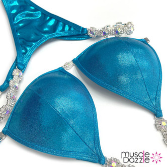 Aqua Undecorated Wellness Competition Suit